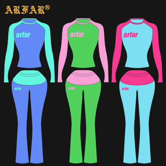 2026 Women Leopard Print Loungewear Clothing Custom Cotton Baby Tee with Fold Over Pants Women Lounge Cheetah Two Piece Set