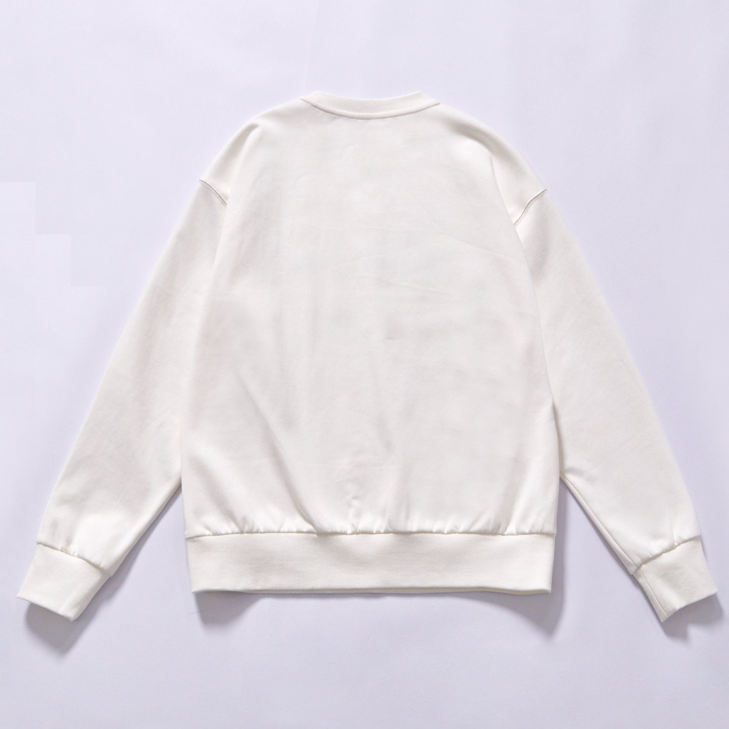 hot selling custom crew neck letter printed sweatshirt t plain cotton fleece pullover casual basic sports top loose boxy fit seamless side seams daily casual outfit