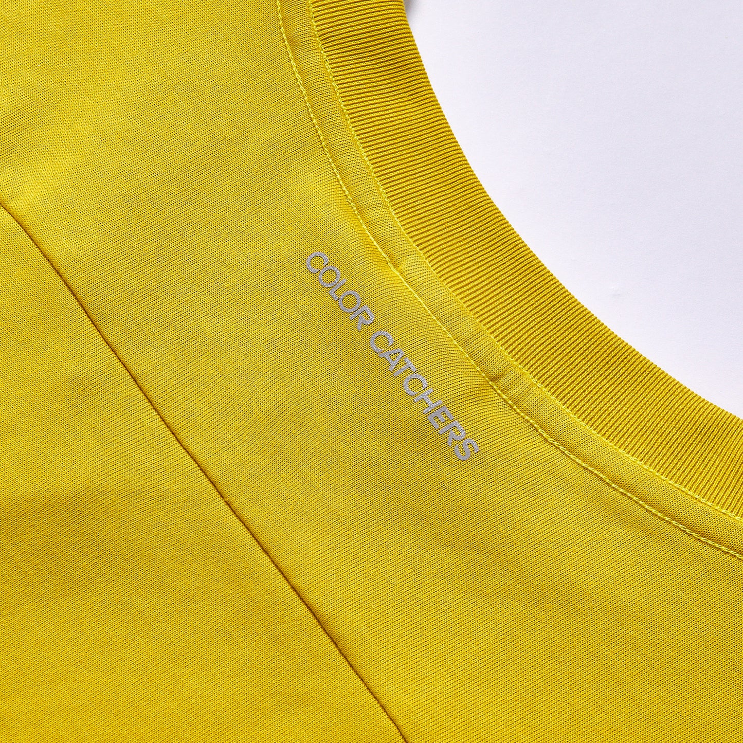 Hot selling bright yellow plain crew neck tee loose fit all-match basic short sleeve top drop shoulder relaxed oversized silhouette  spring summer streetwear