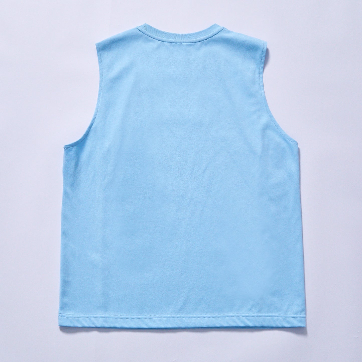 hot selling custom crew neck cotton sleeveless athletic tank top classic round crew neck color block raglan sleeveless cotton tank top city walk couple matching set