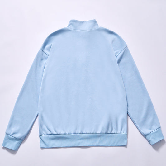 custom trending hot selling olor block zip jacket cotton fleece sports jacket stand collar metal full zip ribbed elastic cuffs  spring autumn transitional hoodie campus daily commute city walk