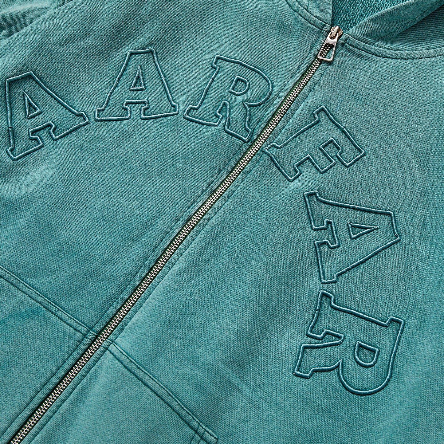 Vintage Washed Green Embroidery Letter Hoodie Unisex Autumn Oversized Full Zip Up Hooded Jacket Streetwear Casual Loose Pocket Sweatshirt Outerwear