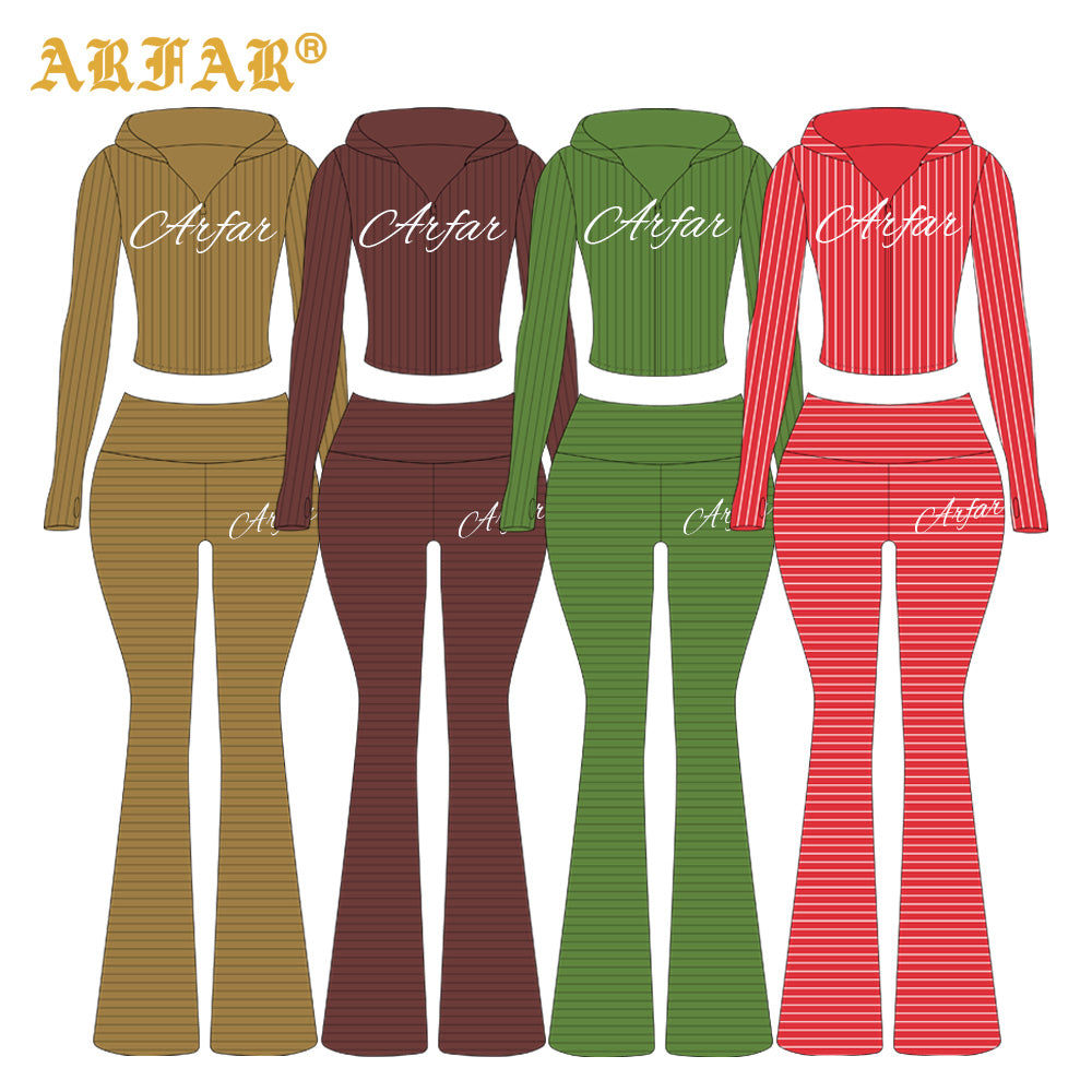 Two Piece Set Women Clothing Custom LOGO Cotton Ribbed Striped Long Sleeve Shirt and Skinny Pants 2 Piece Lounge Sets Women 2026