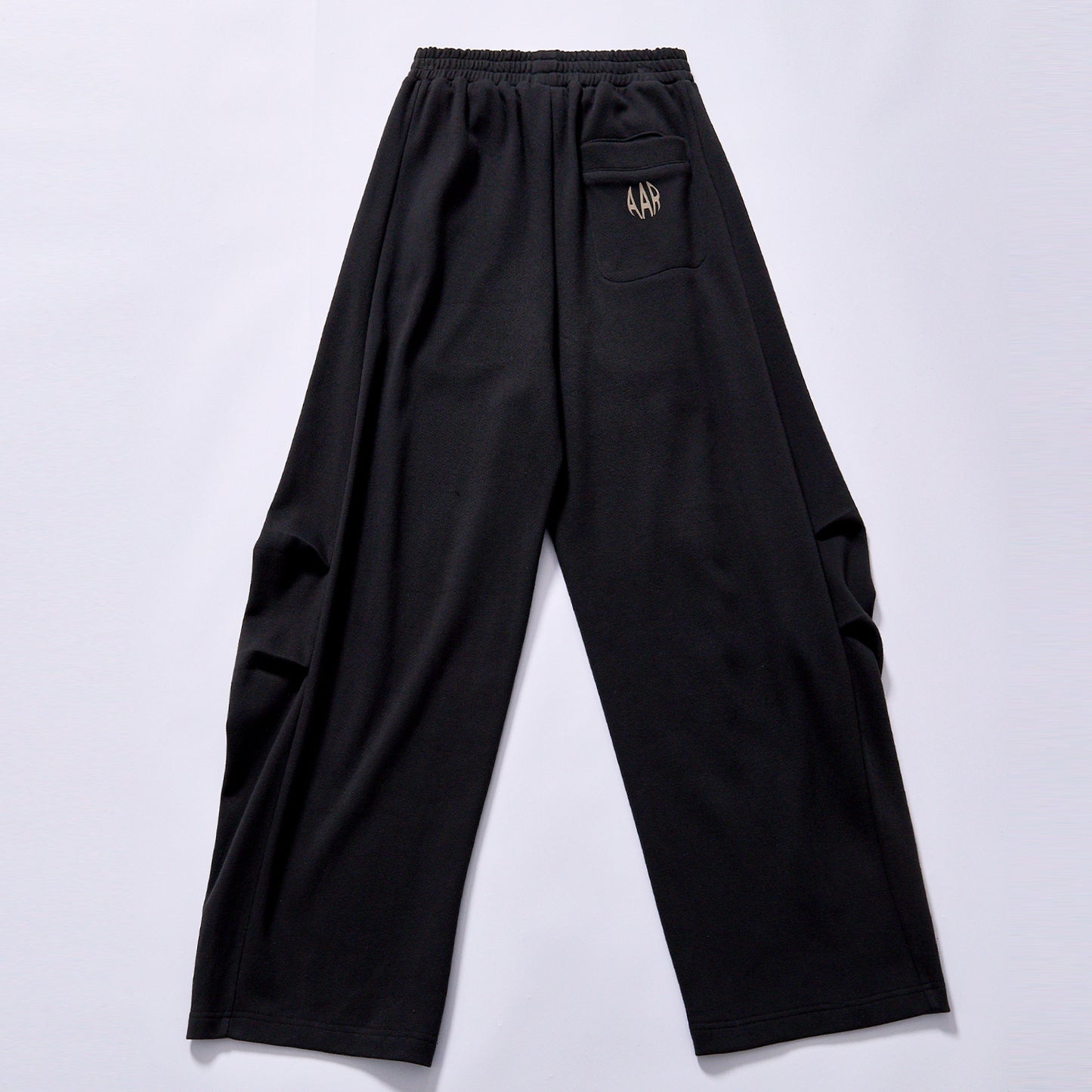 best seller Custom High quality side pleated wide leg sweatpants back pocket small embroidery wide leg sweatpants spring autumn layering  city walk