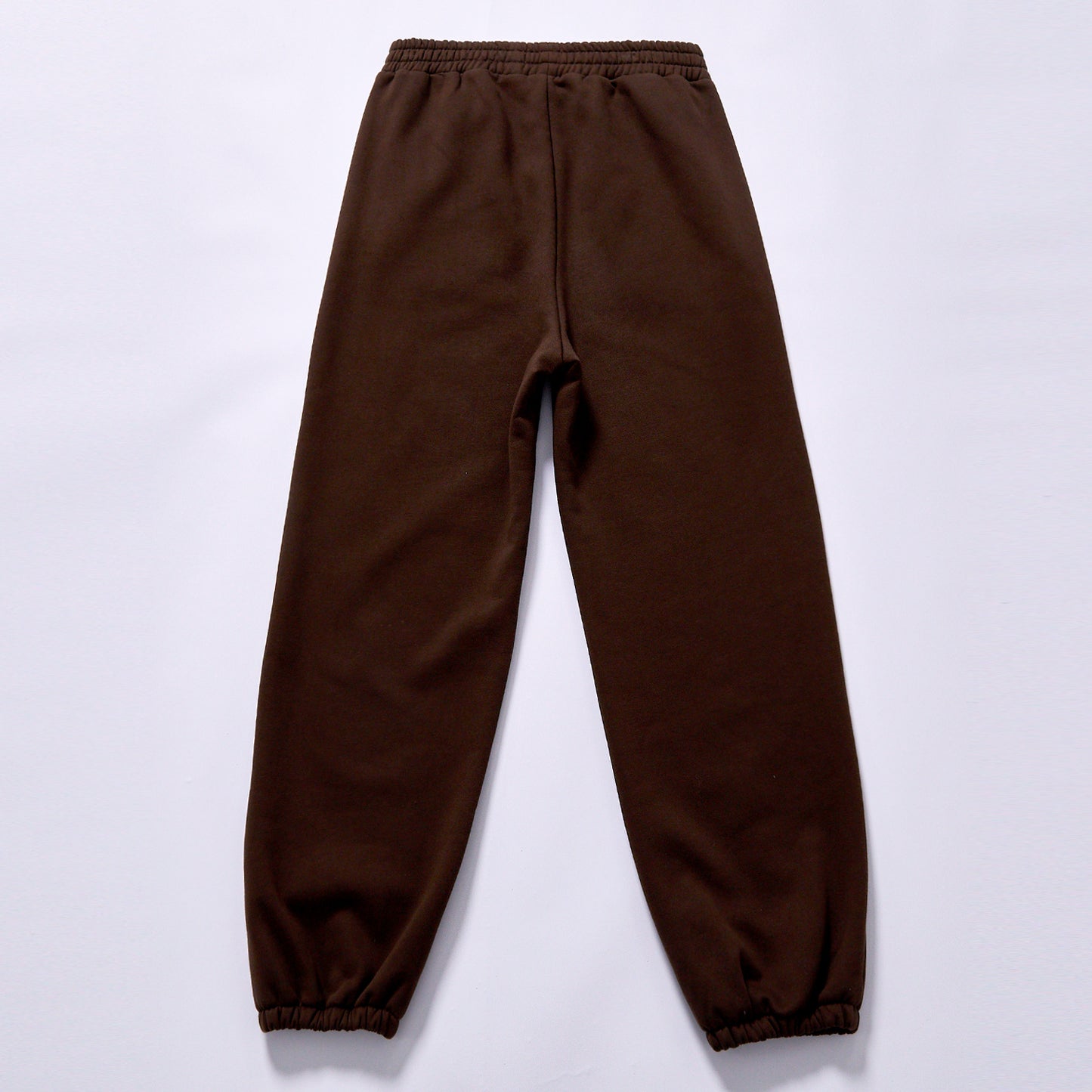 Customized Pants drawstring waist loose ankle sweatpants zipper side pocket cuffed track pants loose tapered leg Coffee Brown Mini Logo Embroidery Zipper Pocket Jogger Sweat Pants jogging travel