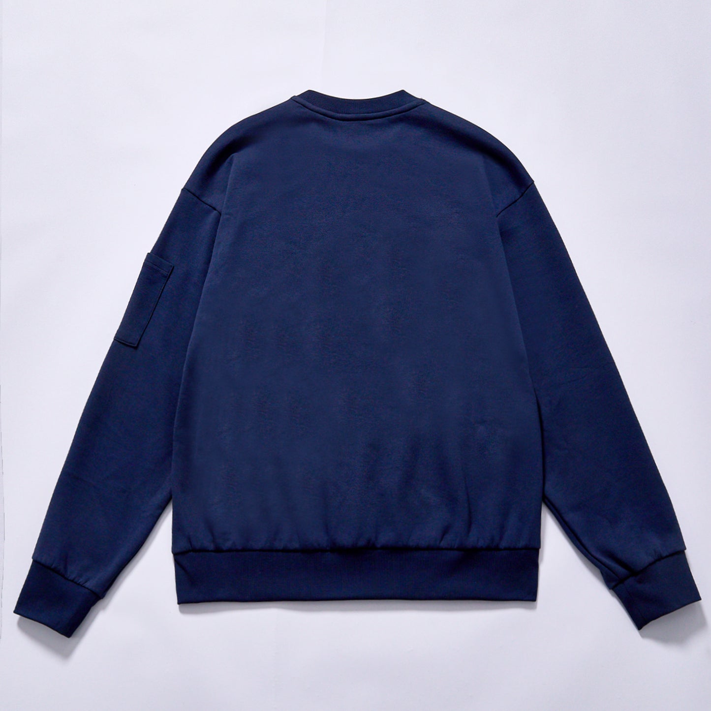 custom hot selling crew neck sweatshirt men navy casual pullover round neck long sleeve sweatshirt french terry pullover plain casual jumper men everyday outer top transitional daily wear top daily commuting