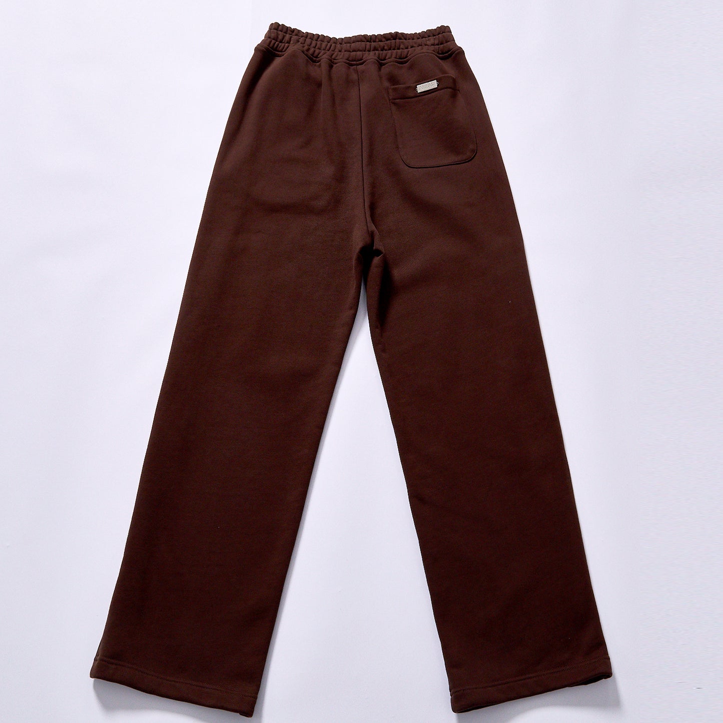 Customized Fashion contrast piping wide leg sweatpants drawstring waist straight casual track pant  hidden side slip pockets Heavy Cotton Full Length Street Casual Sweat spring autumn loungewear