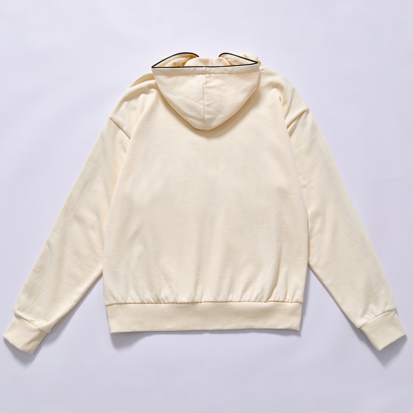 retro stripe men hoodie cream color pullover sweatshirt relaxed fit fleece pullover ribbed cuffs hem loose casual hoodie casual long sleeve top