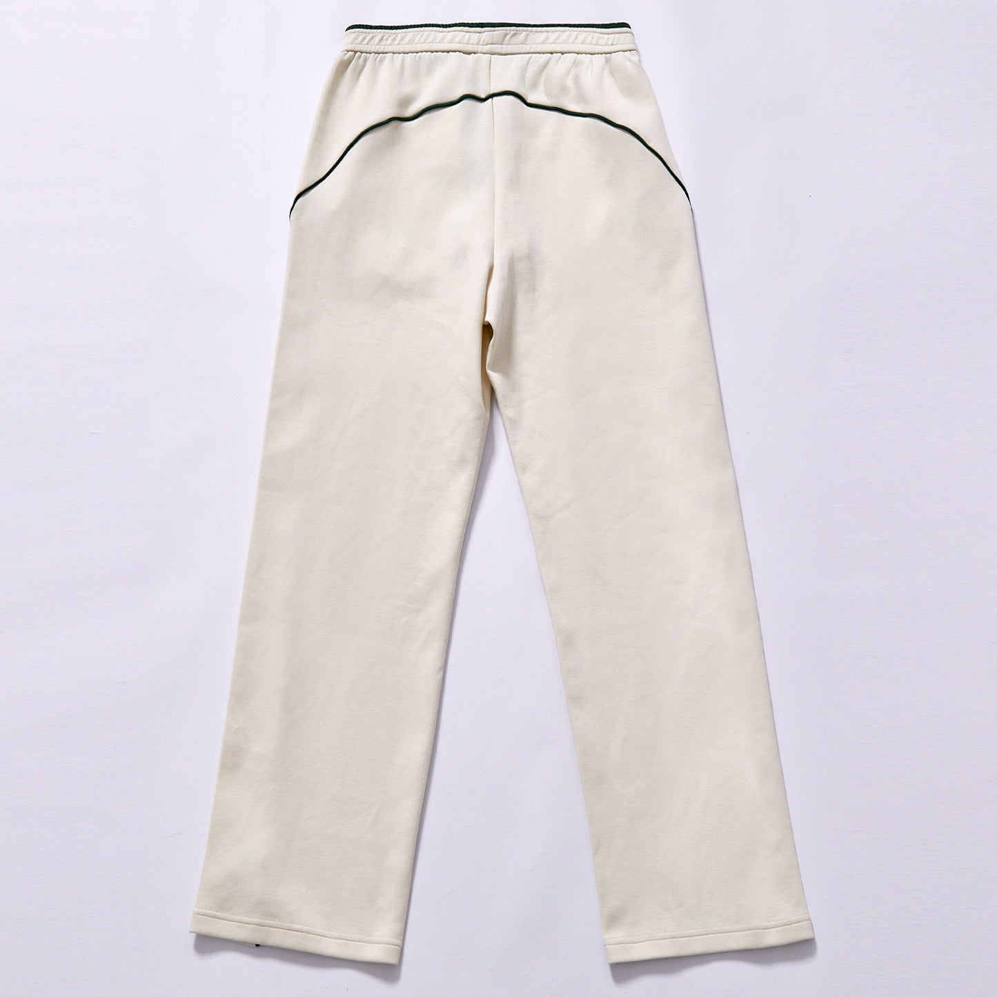 custom side stripe fleece casual trousers small chest embroidery straight sweatpants city walk