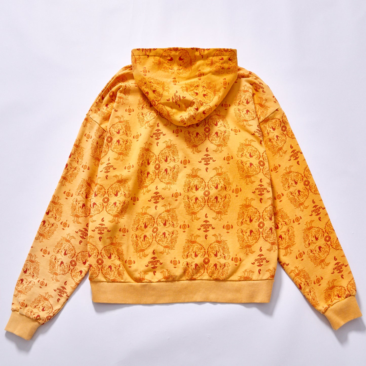 Trending Fashion full print hoodie drop shoulder oversized fit cultural graphic pullover  festival outfit