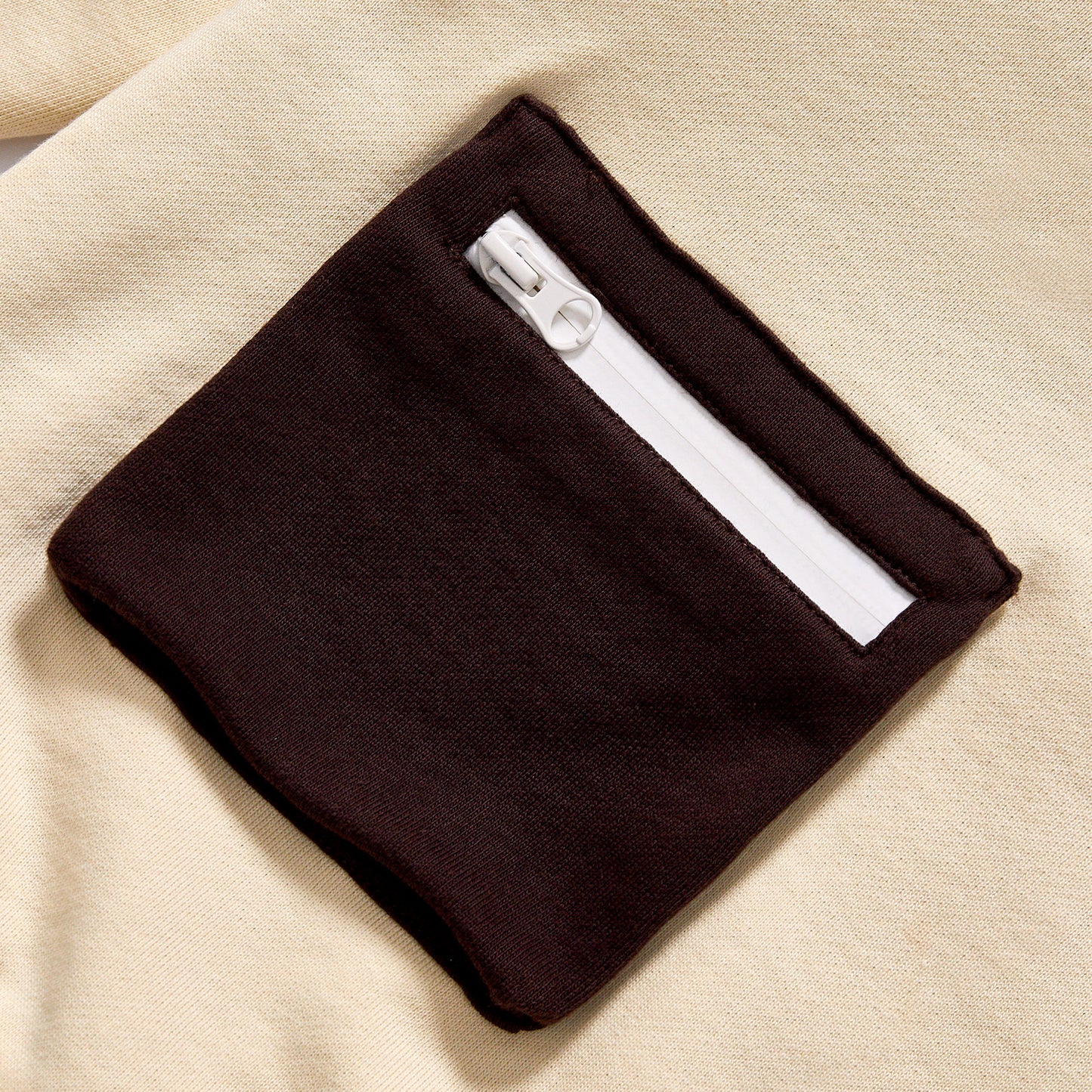 Custom High Quality Hoodie color block embroidery oversized pullover heavy cotton french terry loose oversized unisex sizes two tone contrast rib oversized crew pullover  bulk wholesale men women apparel