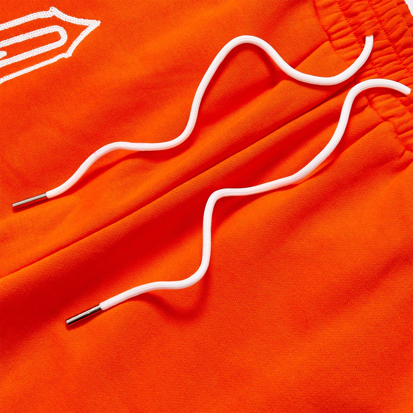 Custom Embroidered Letter Contrast Orange Wide Leg Sweatpants Unisex Loose Drawstring Waist Casual Streetwear Hip Hop Track Pants