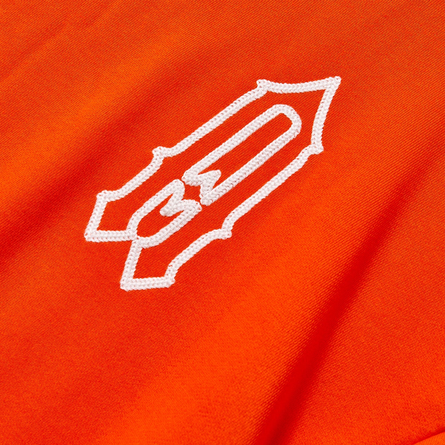 Custom Cursive Letter Embroidery Contrast Orange Crewneck Sweatshirt Unisex Autumn Loose Fit Pullover Streetwear Casual Graphic Long Sleeve Sweat Top