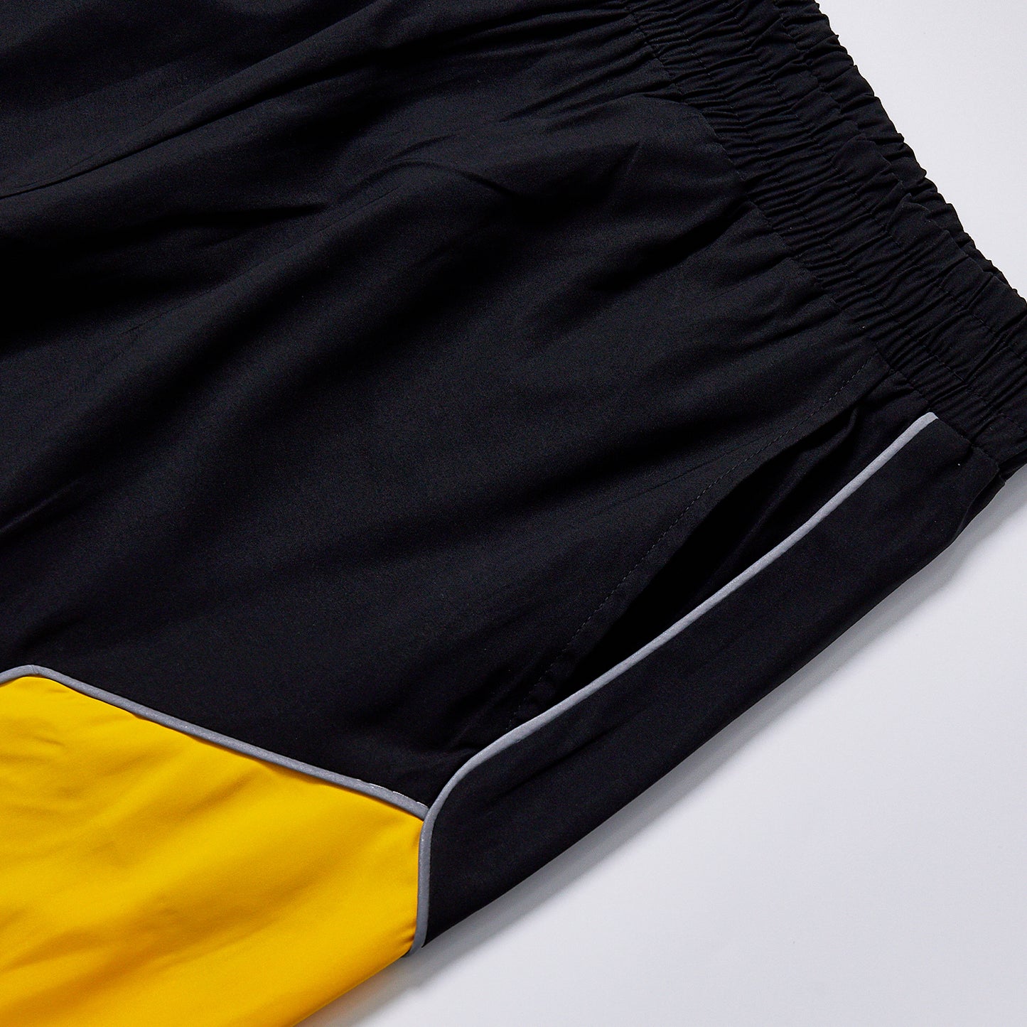 Custom Logo Reflective Piping Contrast Color Windbreaker Pants Unisex Spring Elastic Waist Drawstring Hem Streetwear Casual Racing Track Pants Trousers