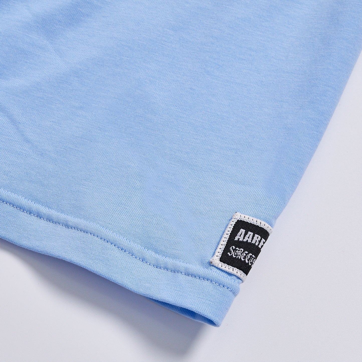 Solid Light Blue Plain Crew Neck Loose Oversized Short Sleeve Tee Unisex Daily Basic Cotton T-Shirt Casual Minimalist Streetwear Blank Tee Top