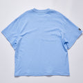 Solid Light Blue Plain Crew Neck Loose Oversized Short Sleeve Tee Unisex Daily Basic Cotton T-Shirt Casual Minimalist Streetwear Blank Tee Top