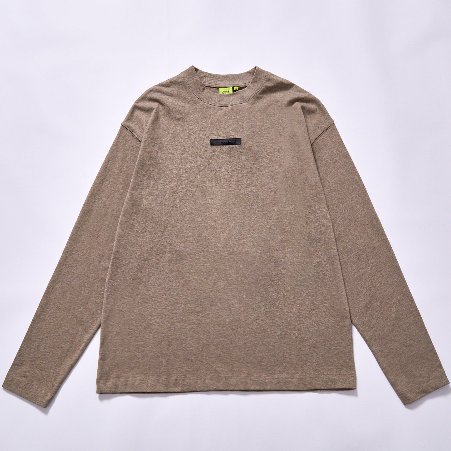 hot selling Crew Neck loose oversized neutral tone long sleeve crew alternative top loose drop shoulder thermal long sleeve All-season layering