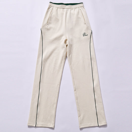 custom side stripe fleece casual trousers small chest embroidery straight sweatpants city walk