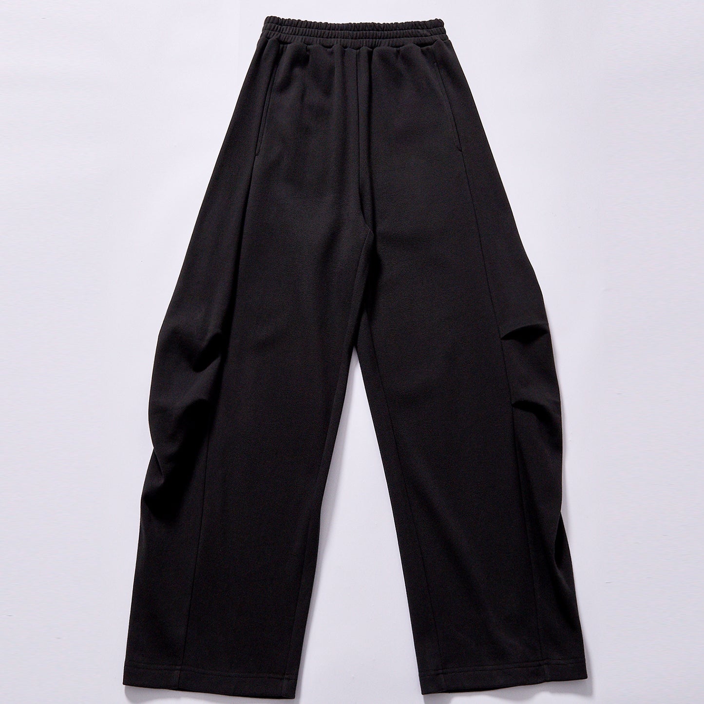 High Street Fashion Men's Sweatpants Elastic Waistband Wide Leg Jogger Pants for Dance Minimal Office Casual Look