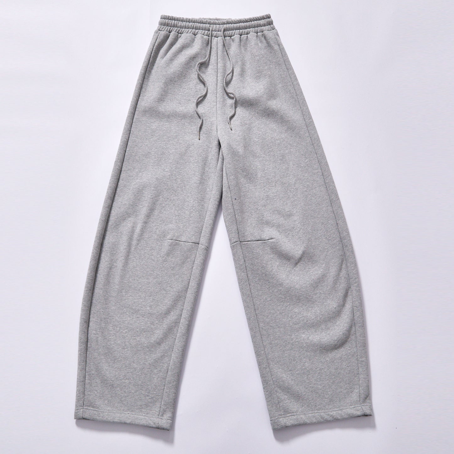 Minimalist Premium Drape Straight Sweatpants Soft Fluffy Cotton Drawstring for  Campus Basketball Street Style Outfit