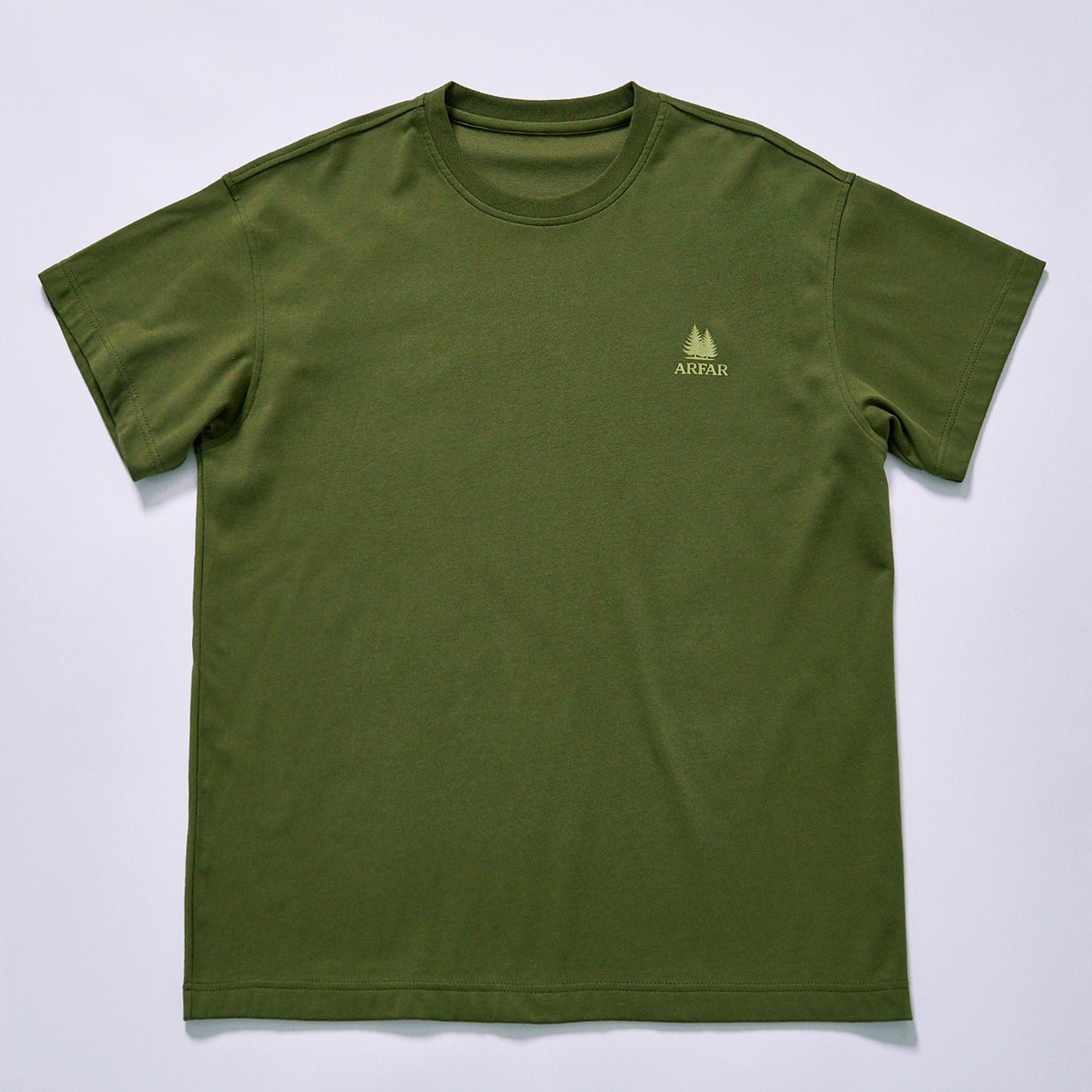 custom logo crew neck t-shirt heavy combed cotton jersey breathable summer hiking short sleeve top travel lightweight versatile casual tee