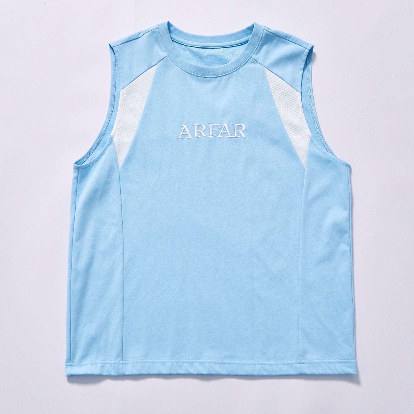 hot selling custom crew neck cotton sleeveless athletic tank top classic round crew neck color block raglan sleeveless cotton tank top city walk couple matching set