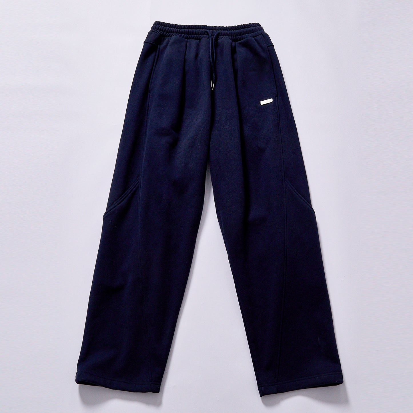 custom logo bestseller casual sweatpants men navy straight leg jogger trousers lastic waist fleece sweat pants french terry straight leg navy blue solid color navy cotton straight sweatpants daily commuting campus outfits