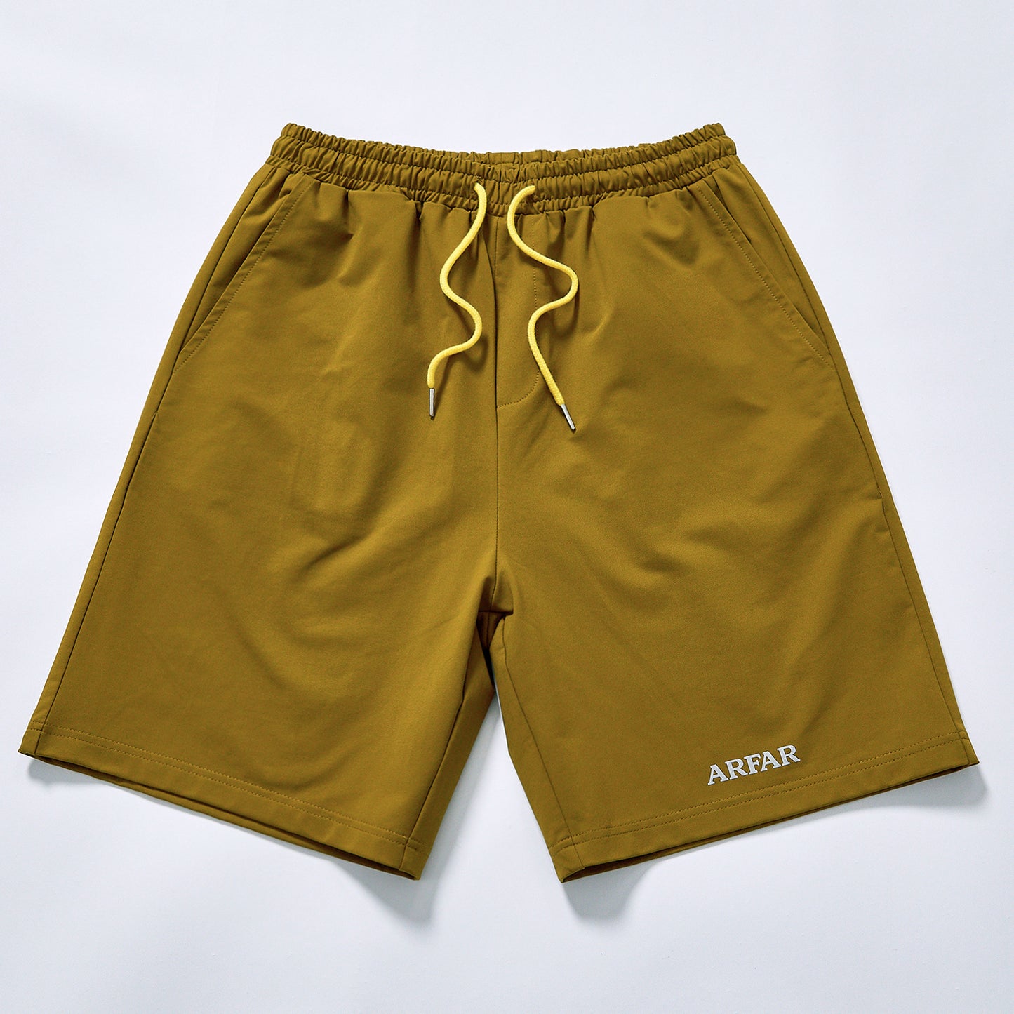 Custom elastic waist relaxed knee quick dry sports shorts woven lightweight drawstring summer outdoor walking shorts woven sports knee length shorts unning gym fitness hiking camping