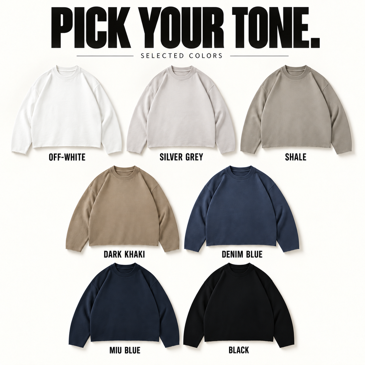 A19362 curved-sleeve modal blend long sleeve t-shirt, ready-stock color selection