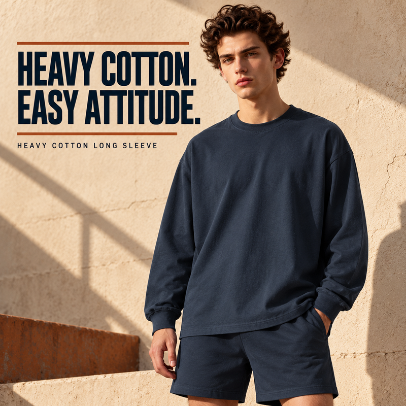 Heavy Cotton Long Sleeve T-Shirt