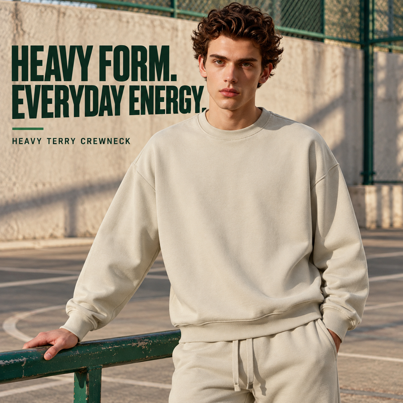 Heavy Terry Crewneck Sweatshirt