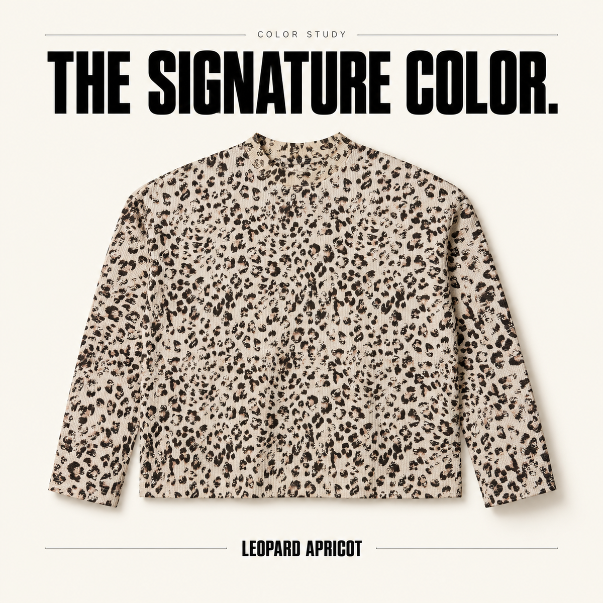 A71362 complete ready-stock color selection board showing Leopard Apricot