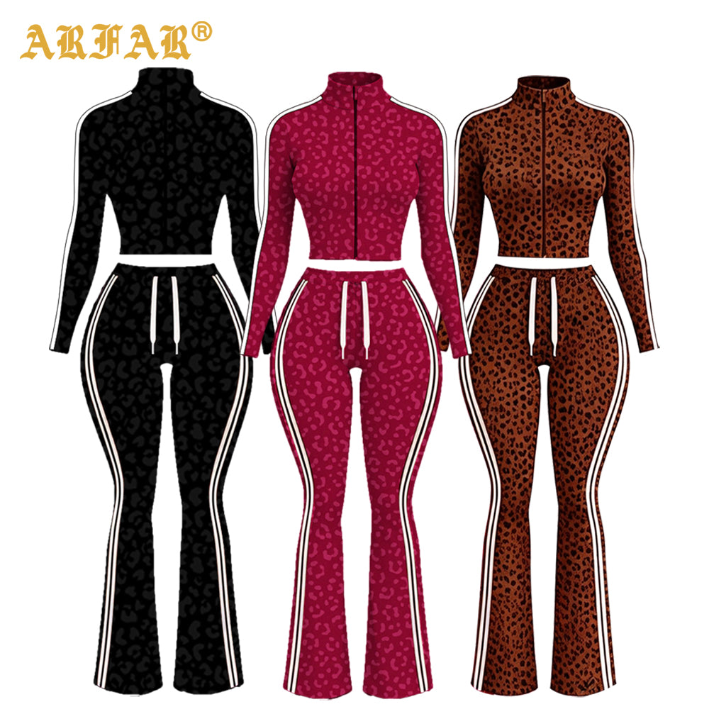 Y2K Women's Custom Logo 2026 Jacket Flared Leggings Zipper Yoga Sets Two Piece Outfits Women Skinny Jogging Suits Tracksuit Set