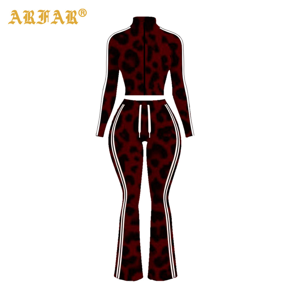 Y2K Women's Custom Logo 2026 Jacket Flared Leggings Zipper Yoga Sets Two Piece Outfits Women Skinny Jogging Suits Tracksuit Set