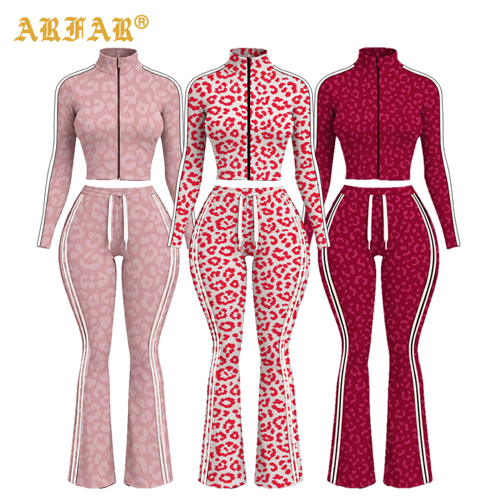Y2K Women's Custom Logo 2026 Jacket Flared Leggings Zipper Yoga Sets Two Piece Outfits Women Skinny Jogging Suits Tracksuit Set