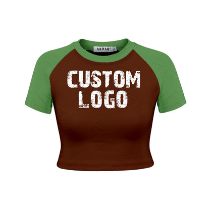 Custom Logo Womens Sets Ribbed Cotton Lounge Wear Crop Top Ladies Casual Wear Baby -T and Shorts Set for Women 2025 New Styles