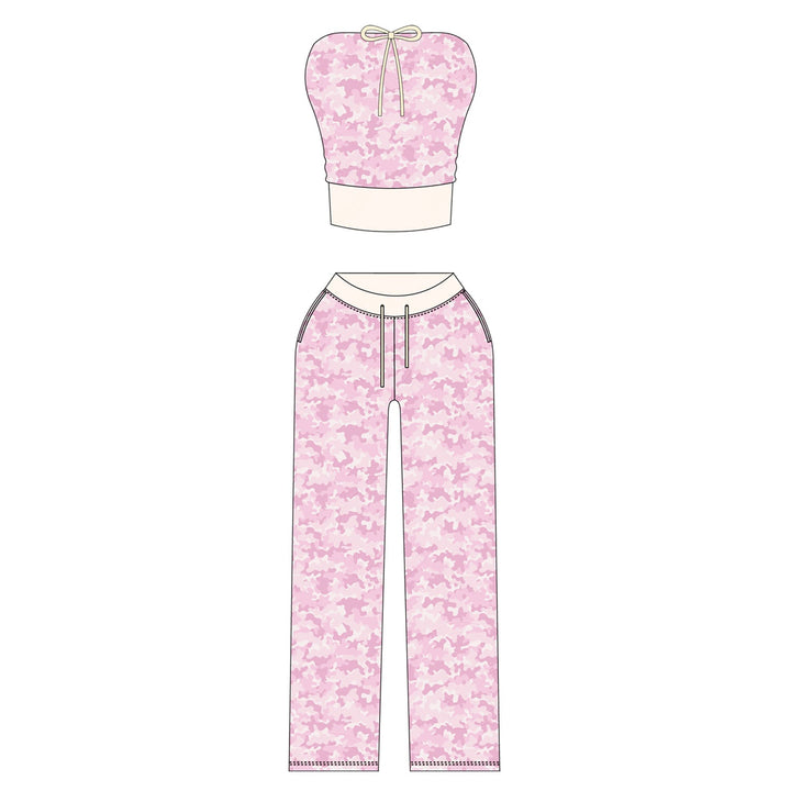 Cropped Zip Matching Set