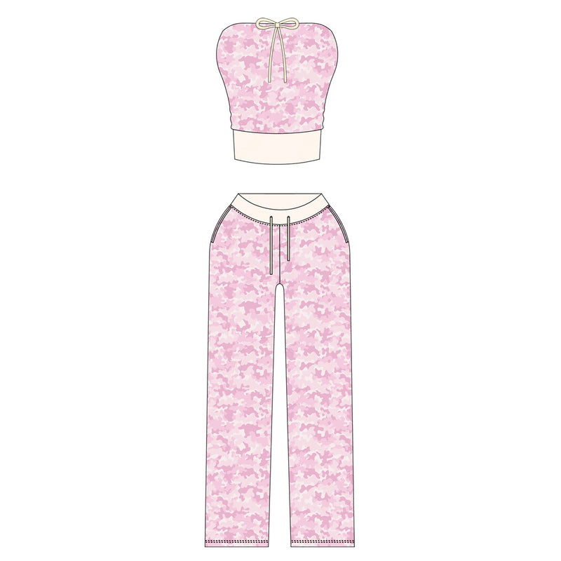 Cropped Zip Matching Set