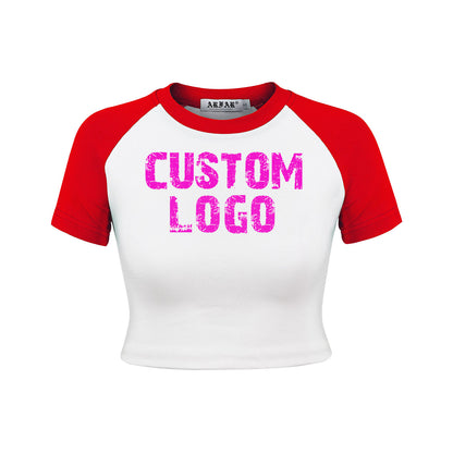 Custom Logo Womens Sets Ribbed Cotton Lounge Wear Crop Top Ladies Casual Wear Baby -T and Shorts Set for Women 2025 New Styles