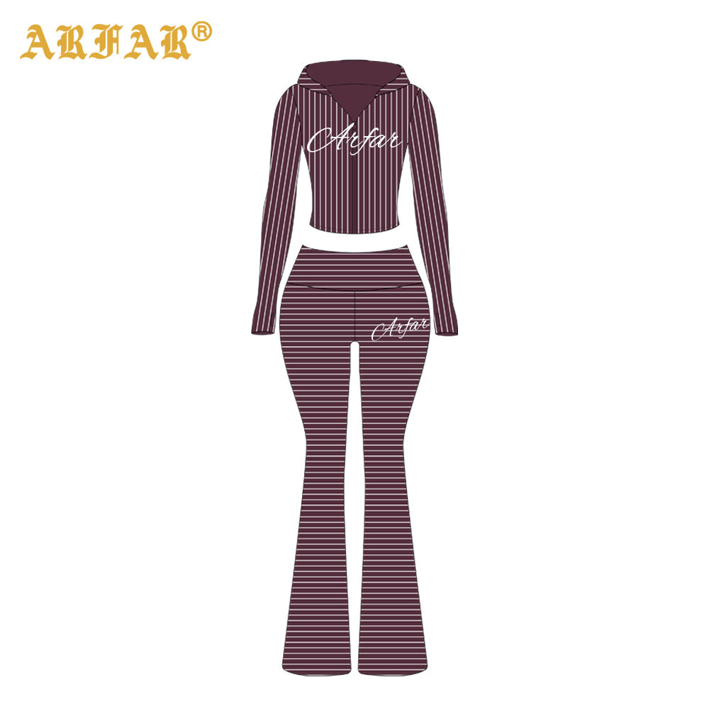 Two Piece Set Women Clothing Custom LOGO Cotton Ribbed Striped Long Sleeve Shirt and Skinny Pants 2 Piece Lounge Sets Women 2026