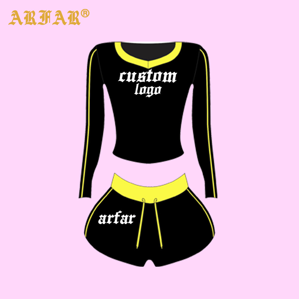 Women Sets Custom LOGO High Quality Cotton Shirts Shorts Set Women Clothing Loungewear 2 Pieces Lounge Sets