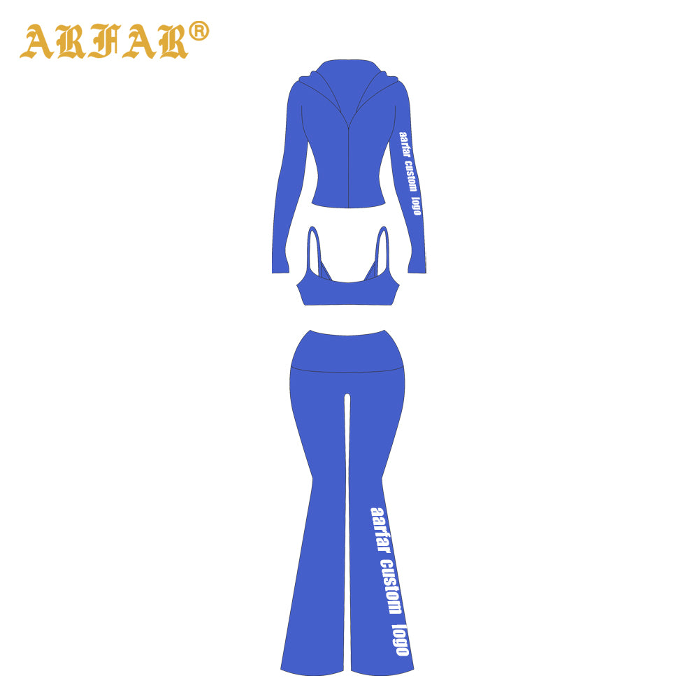High Quality Sportswear Gym Outfit Women's Activewear Jacket with Cuffs Leggings Fitness Clothing Yoga Set