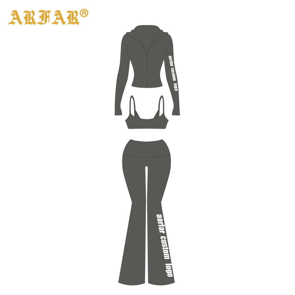 High Quality Sportswear Gym Outfit Women's Activewear Jacket with Cuffs Leggings Fitness Clothing Yoga Set
