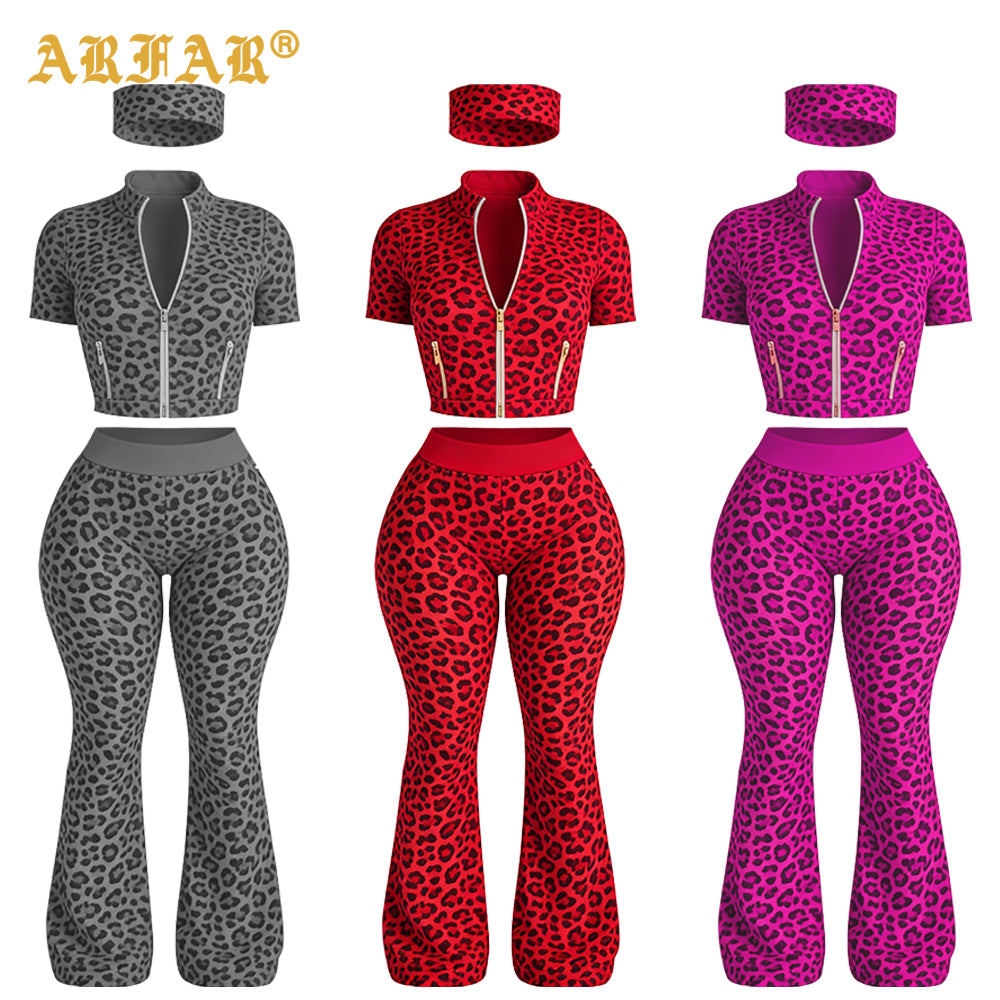 Custom Summer Clothes for Women 2026 Outfit Cheetah Print Gold Zipper Yoga Jacket Shorts Workout 2 Piece Set Women Clothing