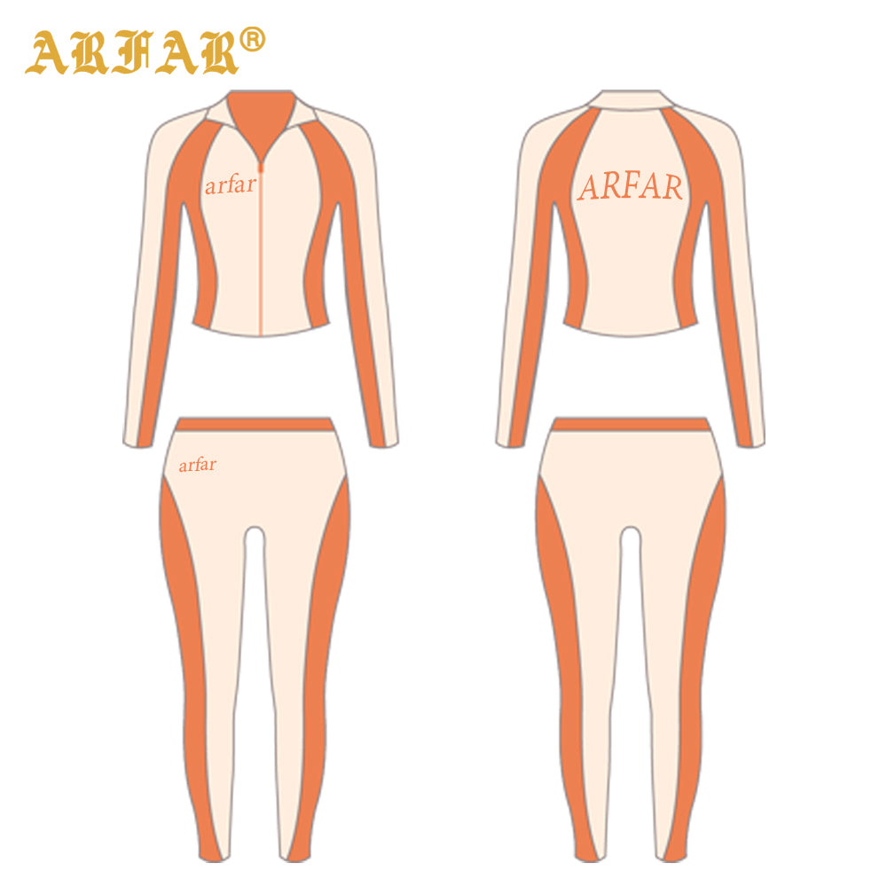 2026 Trending Color Blocking Tracksuits for Women Custom Logo Embroidery Jacket Sweatpants 2 Piece Jogger Set Women