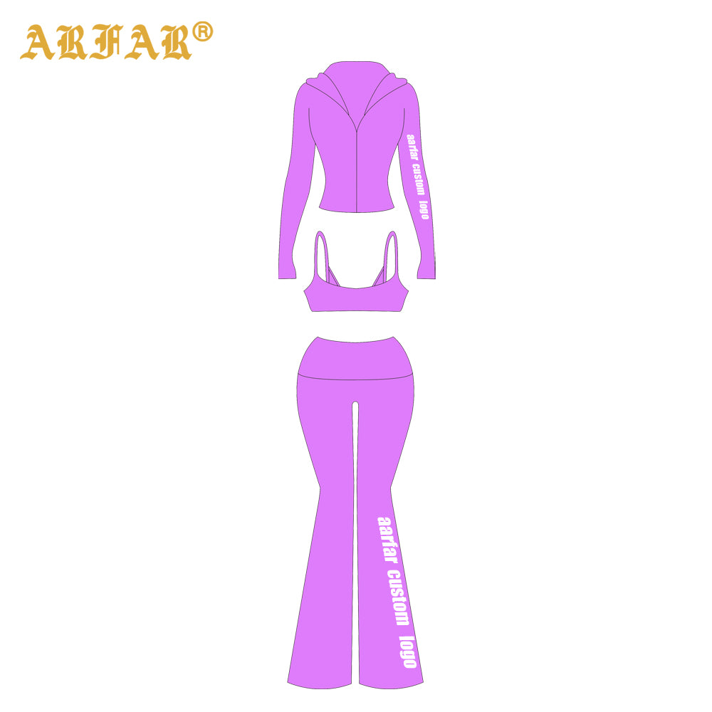 High Quality Sportswear Gym Outfit Women's Activewear Jacket with Cuffs Leggings Fitness Clothing Yoga Set