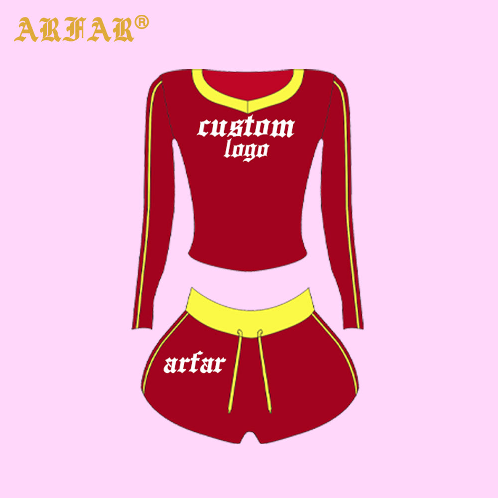 Women Sets Custom LOGO High Quality Cotton Shirts Shorts Set Women Clothing Loungewear 2 Pieces Lounge Sets
