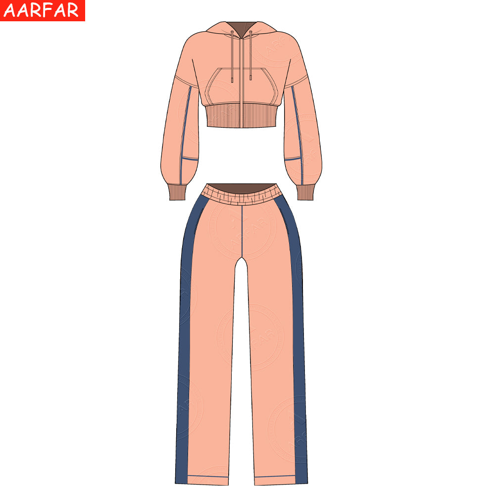 Winter Sweatsuit Outfits for Women Custom Vintage Distressed Embroidery Streetwear 2025 New Arrivals Designer Women's Hoodie