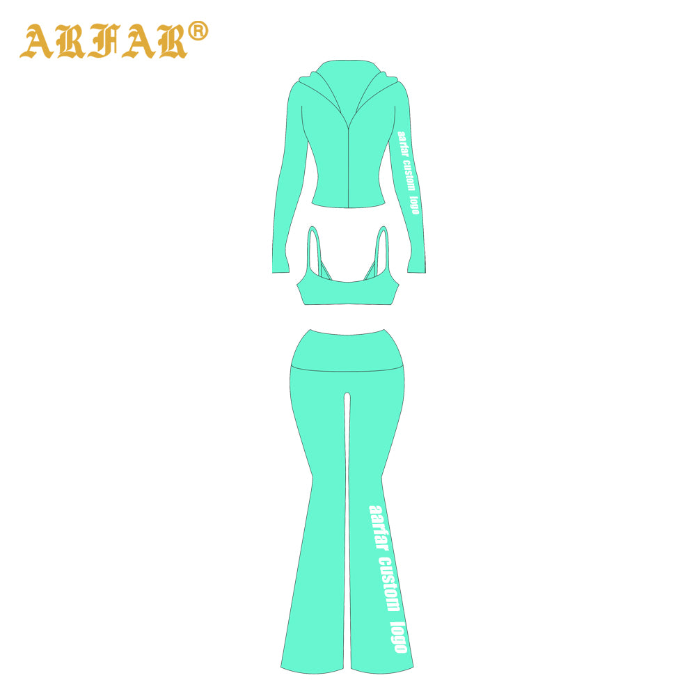 High Quality Sportswear Gym Outfit Women's Activewear Jacket with Cuffs Leggings Fitness Clothing Yoga Set
