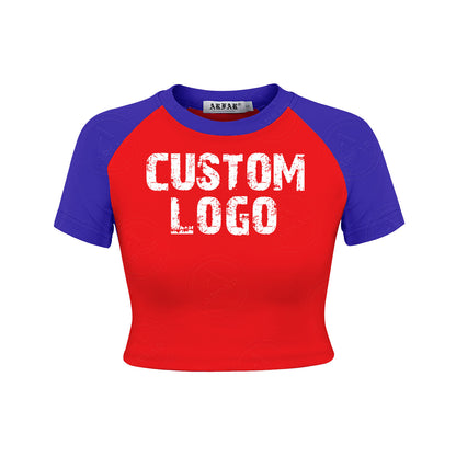 Custom Logo Womens Sets Ribbed Cotton Lounge Wear Crop Top Ladies Casual Wear Baby -T and Shorts Set for Women 2025 New Styles